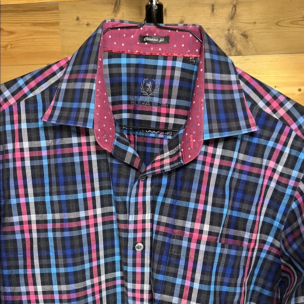Bugatchi Multicolor Plaid Button Down Shirt